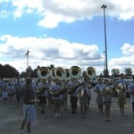 Sousaphones and cymbals